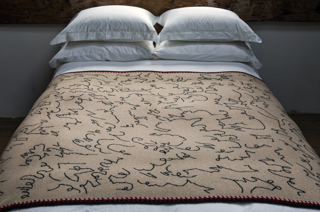 Modern Calligraphy Throw 