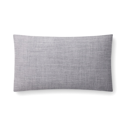 colette linen pillow (12 x 20" Lumbar, No Insert, steel blue) [2032-16-12x20-N] 