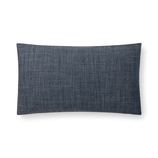 colette linen pillow (12 x 20" Lumbar, No Insert, midnight blue) [2032-17-12x20-N] 
