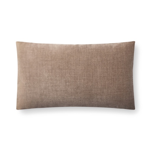 rigoletto velvet pillow (12 x 20" Lumbar, No Insert, otter) [2012-03-12x20-N] 
