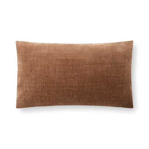rigoletto velvet pillow (12 x 20" Lumbar, No Insert, ginger) [2012-18-12x20-N] 