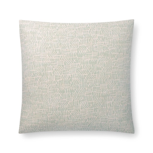 cypher pillow (18" Square, moonstone blue, No Insert) [1052-04-18x18-N] 