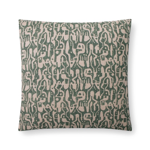 glyph pillow (18" Square, evergreen, No Insert) [1055-02-18x18-N] 