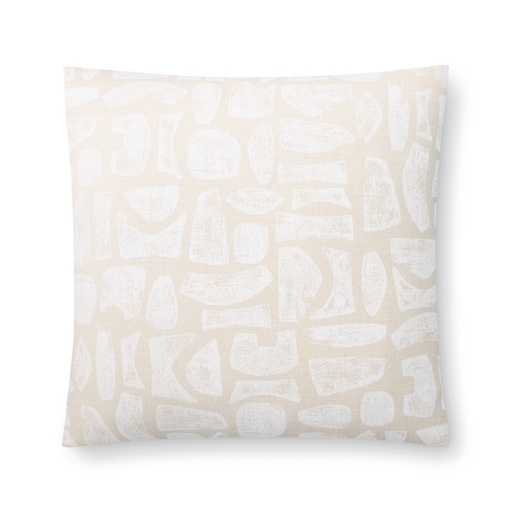 totem pillow (18" Square, snow, No Insert) [1054-01-18x18-N] 