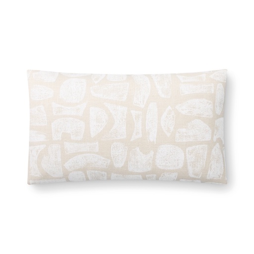 totem pillow (12 x 20" Lumbar, snow, No Insert) [1054-01-12x20-N] 