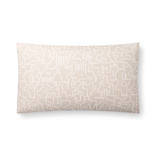 rune pillow (12 x 20" Lumbar, snow, No Insert) [1053-01-12x20-N] 