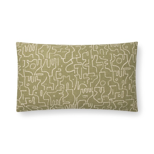 rune pillow (12 x 20" Lumbar, olive, No Insert) [1053-03-12x20-N] 