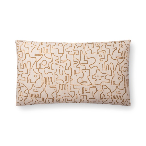 rune pillow (12 x 20" Lumbar, toffee, No Insert) [1053-04-12x20-N] 