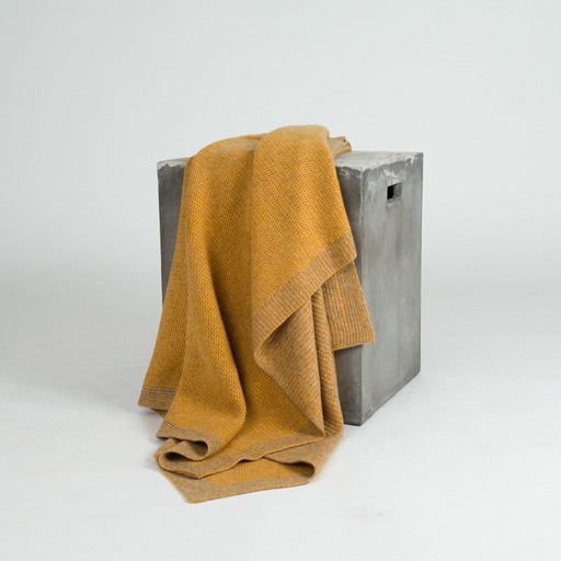 Beehive Knit Throw (Colbalt & Platinum)